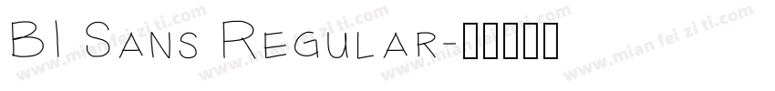 BI Sans Regular字体转换
